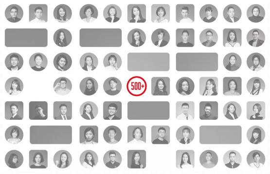 500+海外背景設(shè)計師團隊